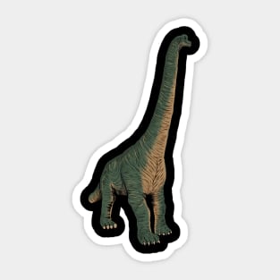 Drawing of the Brachiosaurus Sticker